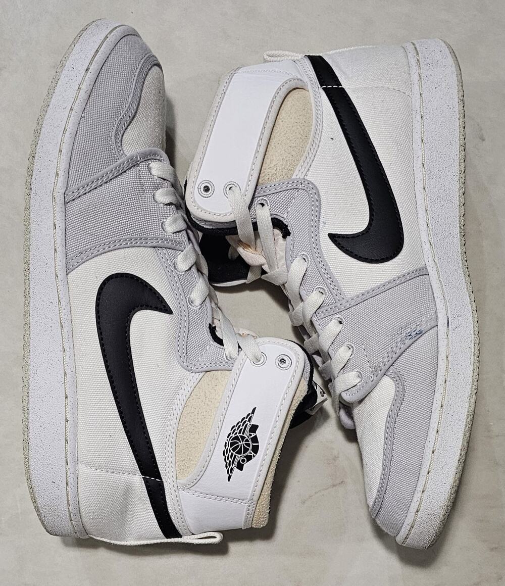 Air Jordan 1 KO High Grey Fog White Black Men's Size 8.5 DO5047-100